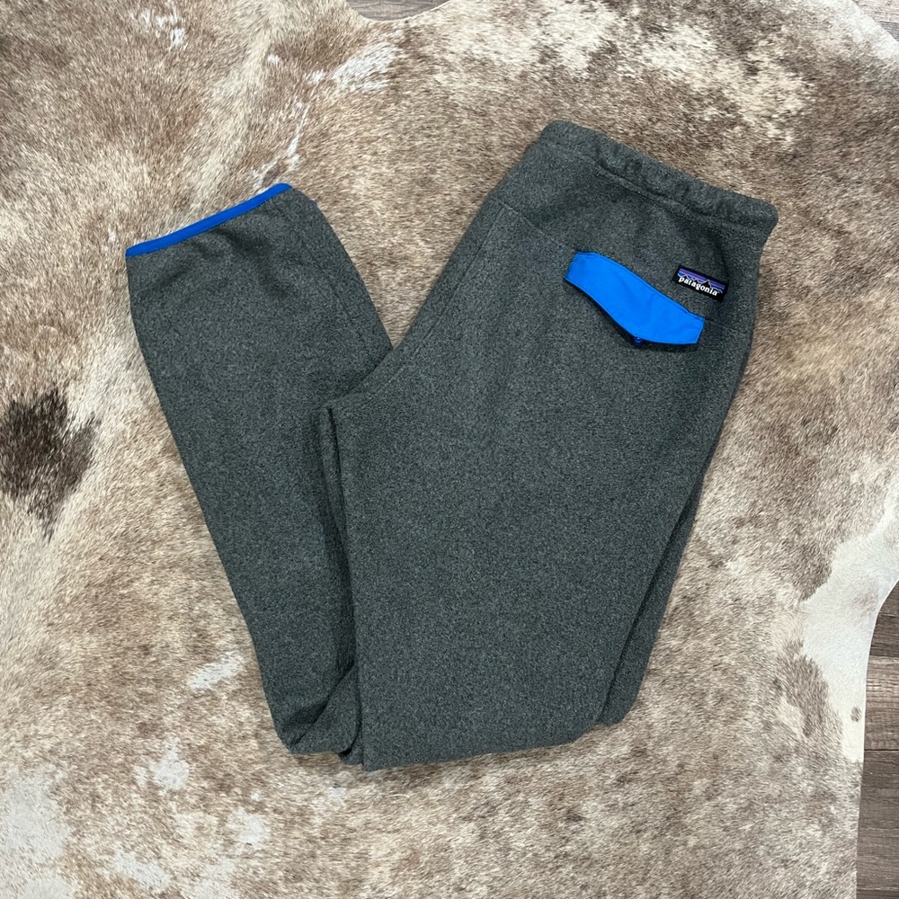 Vintage Patagonia Synchilla Snap T Sweatpants Size L Blue Gray